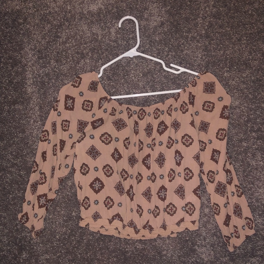 Off the shoulder top from buckle